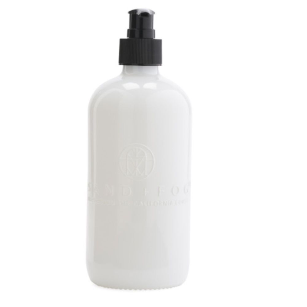 SAND + FOG White Embossed Glass Aloe Scented Soap